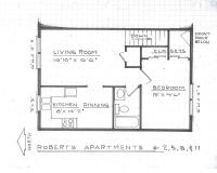 Floor plan thumbnail for Second floor of 1 bedroom, 1 bathroom unit